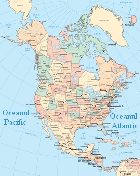 Harta America de Nord